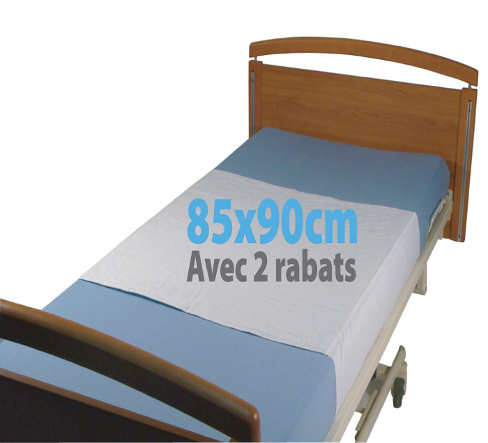 Alèse de lit coton 85/90 cm à 90/120 cm avec ou sans rabat - Go2 Sante